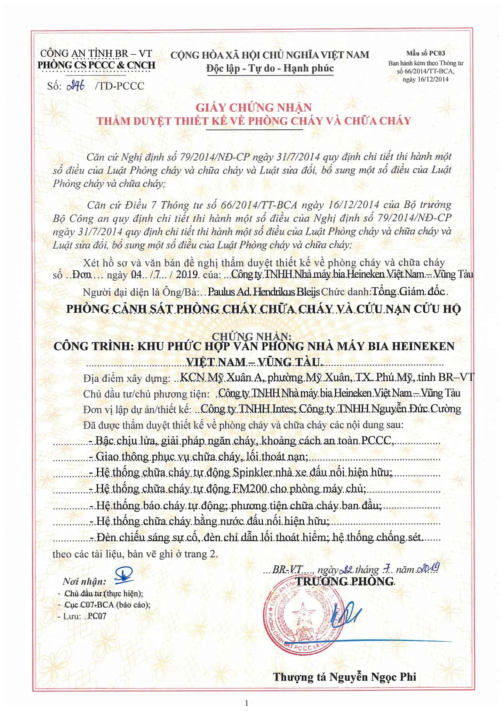 Khu Phức Hợp Văn Phòng Nhà Máy Bia Heineken Việt Nam – Vũng Tàu